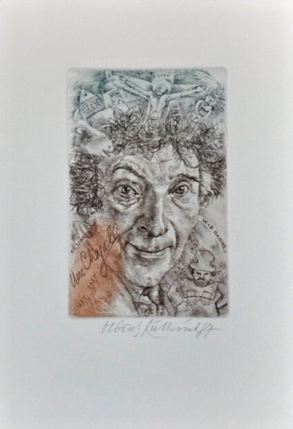 Oldřich Kulhánek; 1987 - Ex Libris Marc Chagall