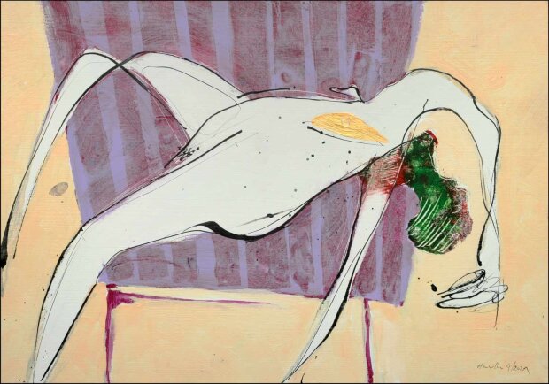 Jiří Havlík; 2021 - Akt  na fialové