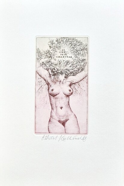 Oldřich Kulhánek; 1983 - Ex libris - Petr Charypar