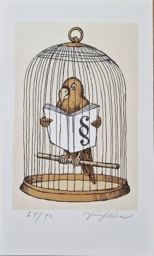  Papoušek studuje paragraf 