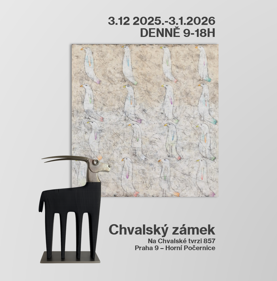 Obrazy a sochy ve Chvalském zámku